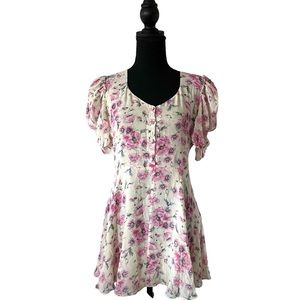 LoveShackFancy Floral Cara Mini Dress